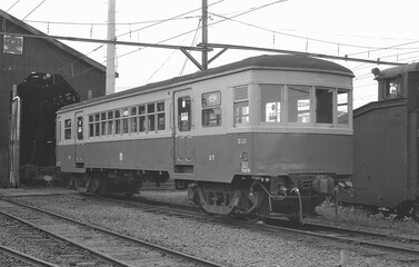 Obraz premium 鉄道 私鉄・新潟交通 車両整備工場 台車