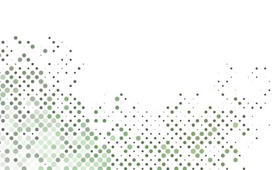 Light Green vector background with bubbles.