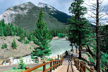 Fototapeta premium lake and mountains