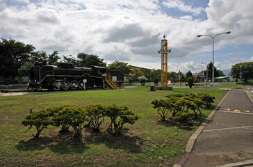 弘前・城北公園　交通広場のＤ51蒸気機関車