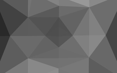 Dark Silver, Gray vector abstract mosaic background.