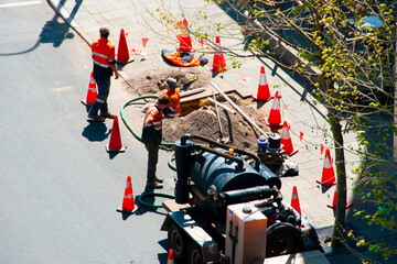 Street Construction in the City