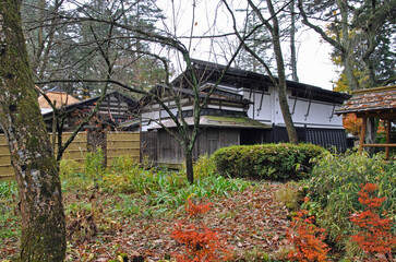 晩秋の角館・角館武家屋敷「青柳家」