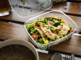 chicken and vegetable salad