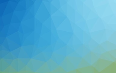 Light Blue, Green vector polygon abstract backdrop.