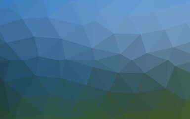 Light Blue, Green vector polygon abstract backdrop.