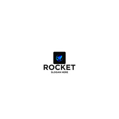 rocket logo icon vector template
