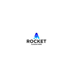 rocket logo icon vector template
