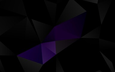 Fototapeta premium Dark Purple vector low poly texture.