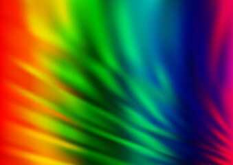 Fototapeta premium Light Multicolor, Rainbow vector abstract blurred background.