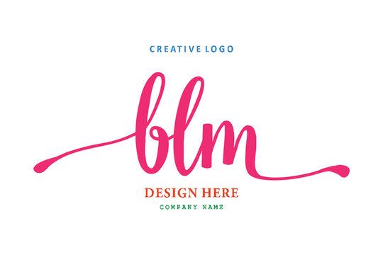 pharmacy logo composition of the letter BLM is simple, easy to understand and authoritative