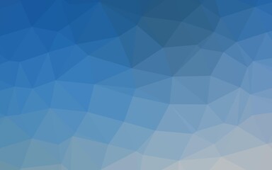 Light BLUE vector triangle mosaic cover.