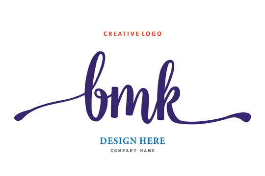 pharmacy logo composition of the letter BMK is simple, easy to understand and authoritative