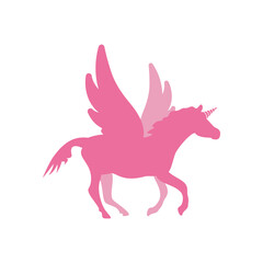 Unicorn horse icon illustration design template vector
