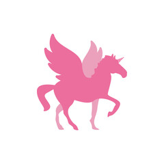 Unicorn horse icon illustration design template vector