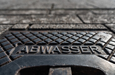 Abwasser Kanaldeckel