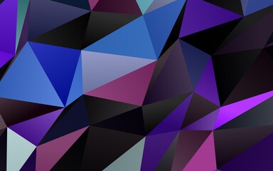 Light Multicolor, Rainbow vector polygonal pattern.