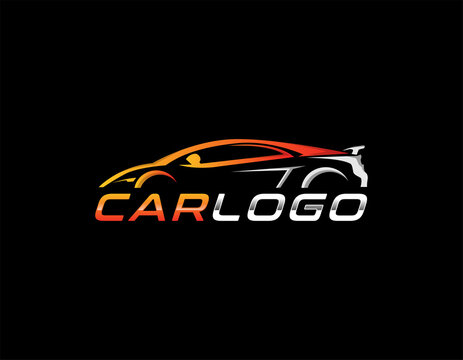 Modern car logo service and business symbol logo design illustration.