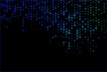 Dark Blue, Green vector template with rhombus.