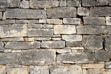 Background from an old and worn natural stone wall