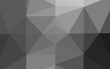 Light Silver, Gray vector polygonal template.