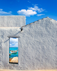 Balearic islands idyllic beach from house door