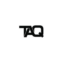 taq letter original monogram logo design