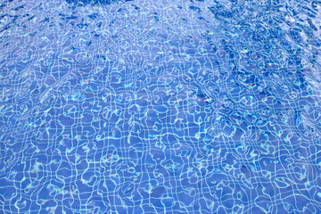 Water swimming pool surface for background.