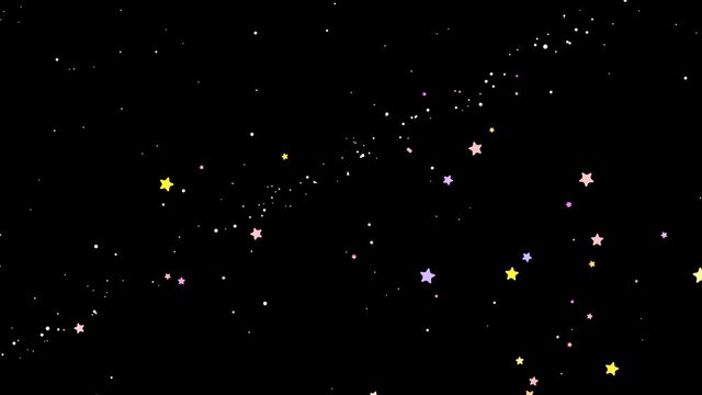 Looped twinkle little stars animation.