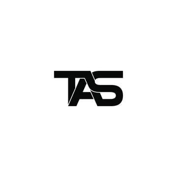 tas letter original monogram logo design