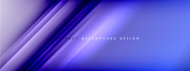 Motion concept neon shiny lines on liquid color gradients abstract backgrounds. Dynamic shadows and lights templates for text