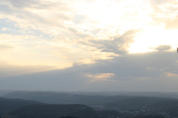 Sunset in the foothills of the Caucasus near Kislovodsk