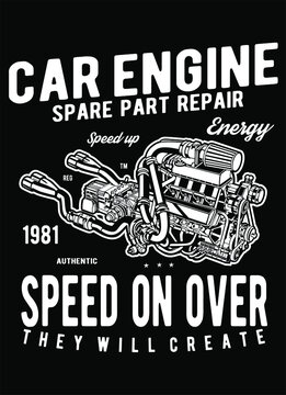 car engine spare part