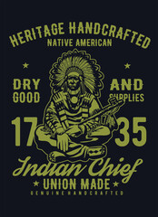 Fototapeta premium indian chief