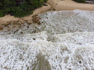 Damai beach aerial view