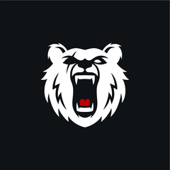 Bear head illustration