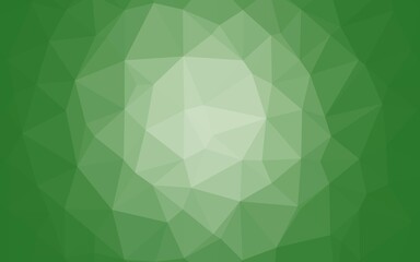 Light Green vector abstract mosaic pattern.