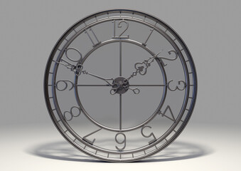 Antique Iron and Glass Clocks