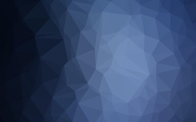 Dark BLUE vector abstract mosaic background.