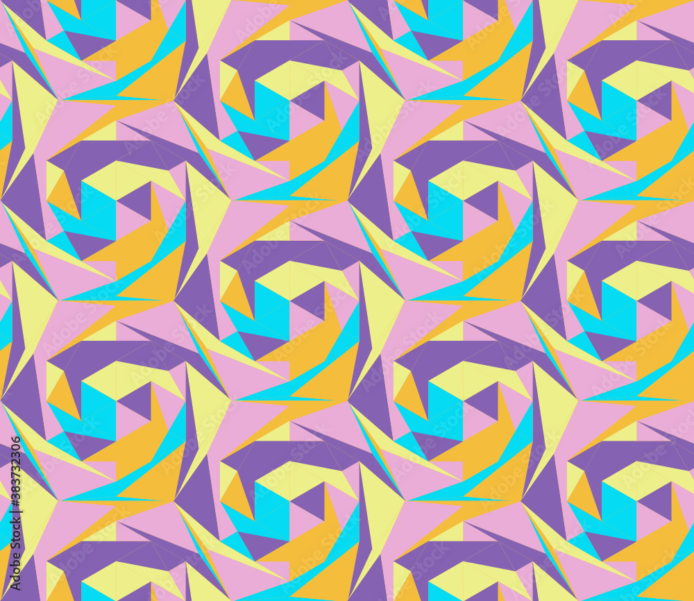Poster seamless abstract pattern with the image of geometric shapes and lines. abstract vector design for w