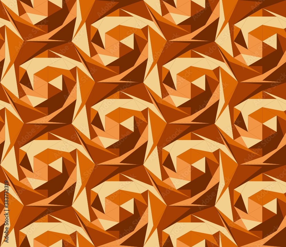 Poster seamless abstract pattern with the image of geometric shapes and lines. abstract vector design for w