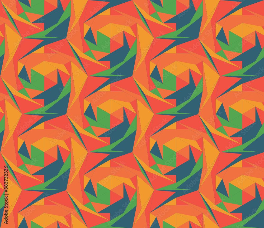 Poster seamless abstract pattern with the image of geometric shapes and lines. abstract vector design for w