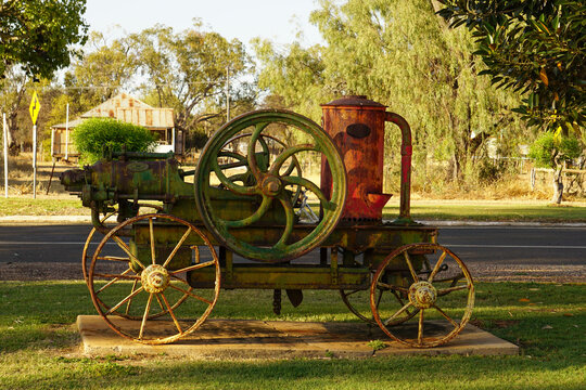 Historic old steam cart far western Queensland.