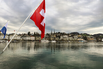 Lucerne is a city in central Switzerland, in the German-speaking portion of the country