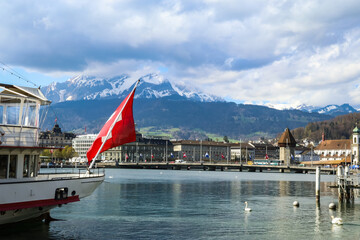 Lucerne is a city in central Switzerland, in the German-speaking portion of the country