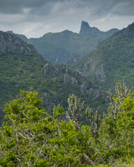 Beautiful Nature Mountains top view (Khao Dang) Sam Roi Yot National Park. Prachuap Khiri Khan, Thailand.