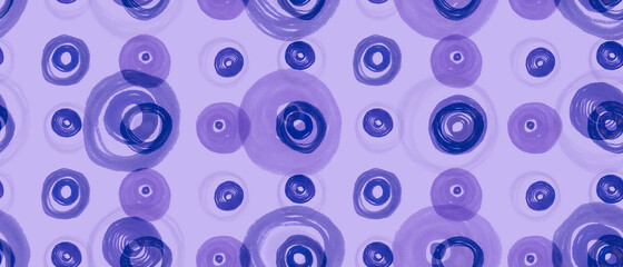 Purple Circles Background. Abstract Polka Dots 