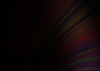 Dark Black vector blurred shine abstract pattern.