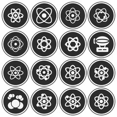 16 pack of proton  filled web icons set