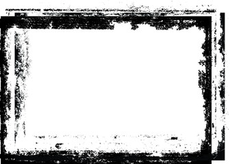Vector Frames. rectangles for image. distress texture . Grunge Black borders isolated on the background . Dirt effect . geometric shapes for your design